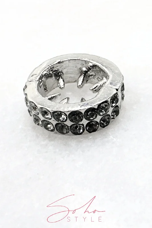 Dreadlocks Hair Braid Classic Crystal Ring Clip