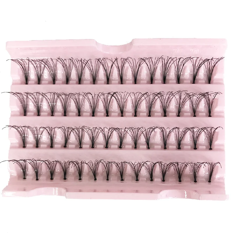 Pre-made Volume 5D Fans Invisible Base Eyelash Extensions 0.20 D Curl (4 Lines)