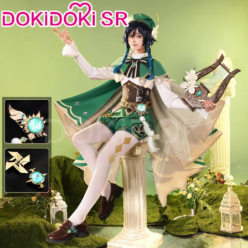 【US LOCAL SHIPPING 】【Size S-2XL】DokiDoki-SR Game Genshin Impact Cosplay Venti Costume