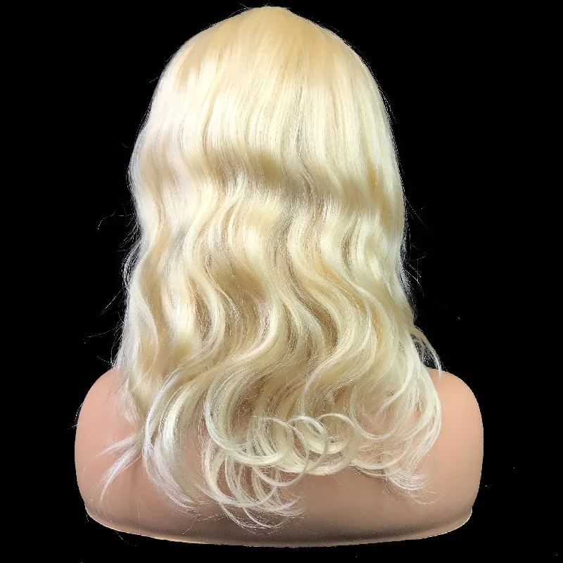 Remy Body Wave  13""X 4""Lace Frontal Bob Wig  Blonde #613