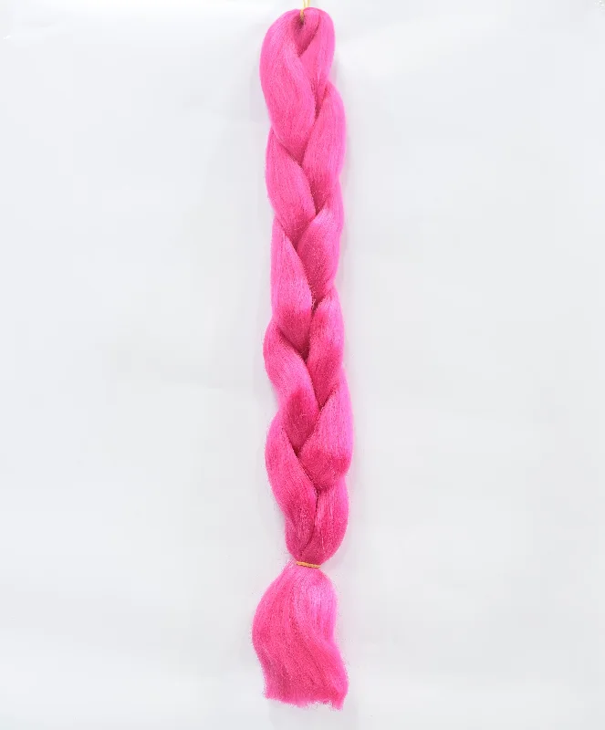 Dark Pink braid hair