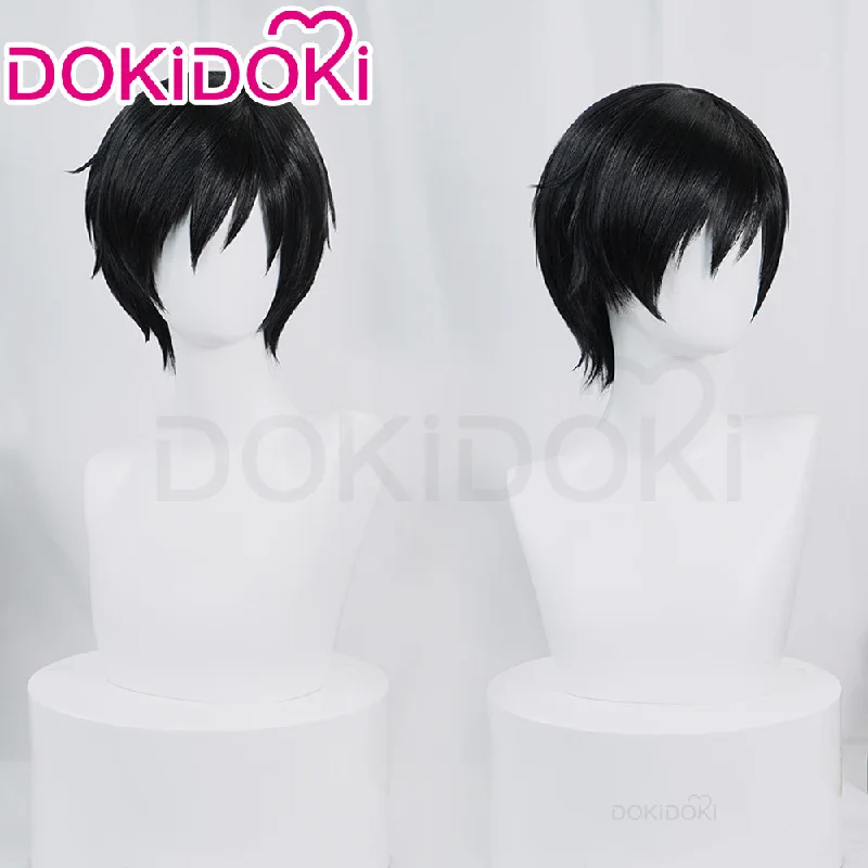 【Ready For Ship】DokiDoki Anime Cosplay Wig Short Straight Black Hair