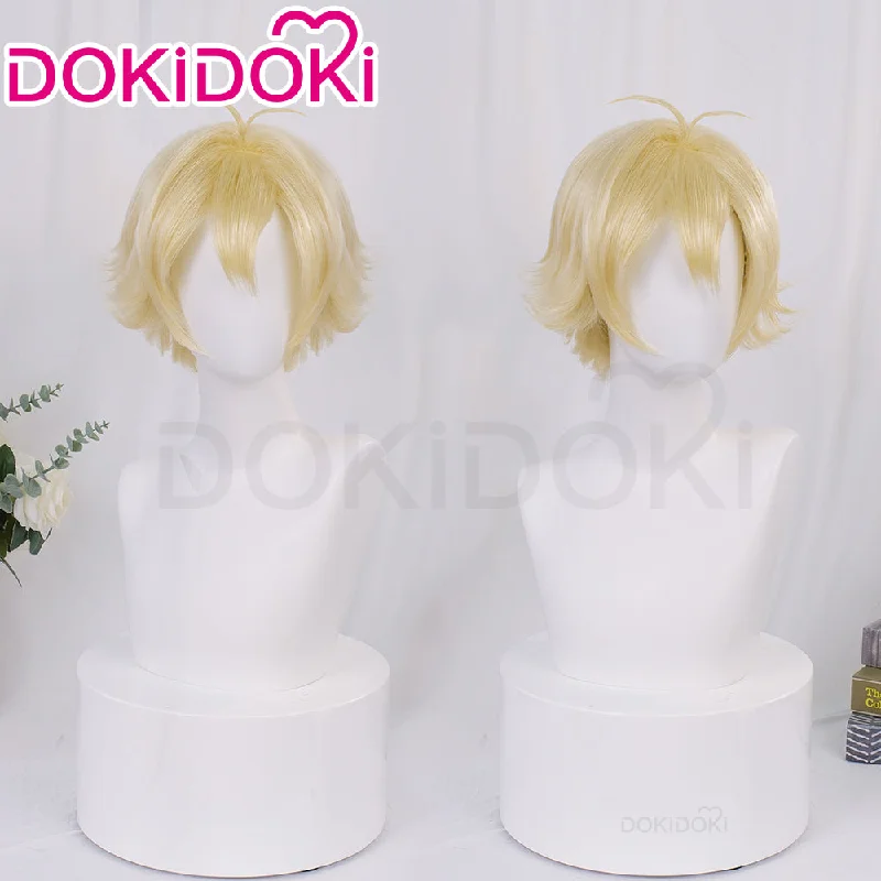 【Ready For Ship】DokiDoki Anime Cosplay Wig Short Yellow Hair