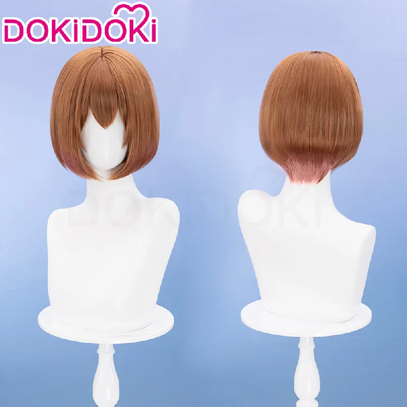 DokiDoki Anime Jellyfish Can't Swim in the Night Cosplay Mahiru Kozuki Wig Short Straight Brown Hair