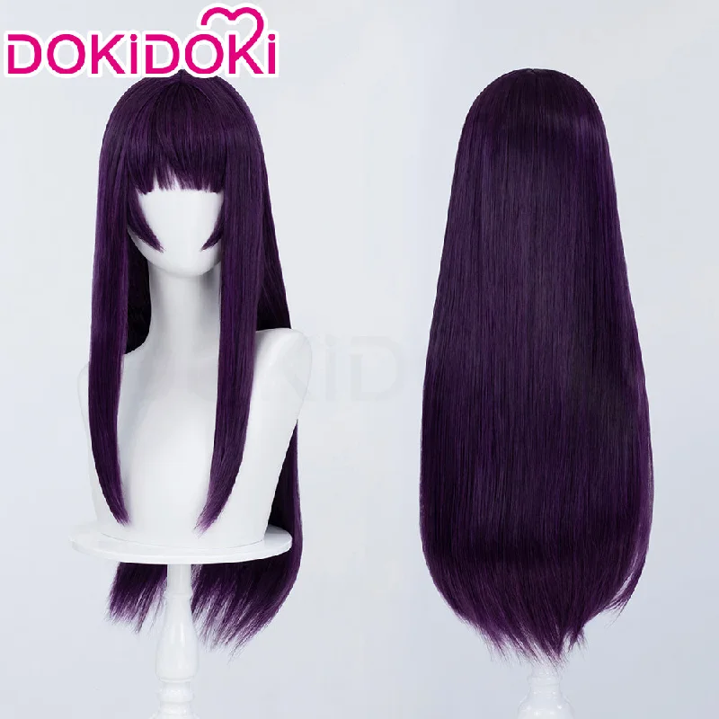 DokiDoki Anime Jellyfish Can't Swim in the Night Cosplay Mei Kim Anouk Takanashi Wig Long Straight PurpleHair