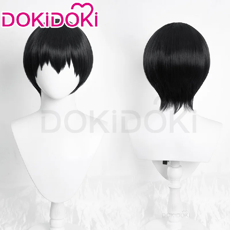 DokiDoki Anime Volleyball Boy Cosplay Hairkageyamaa tobioo Wig Short Straight Black Hair