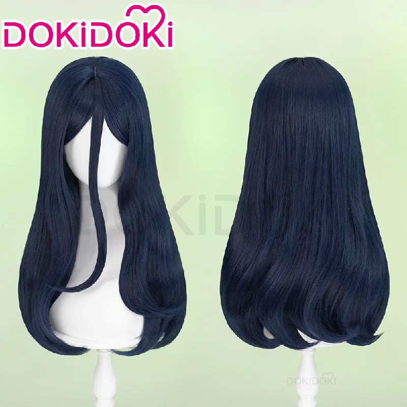 【Ready For Ship】DokiDoki Anime Wind Breaker Cosplay Sugishita Kyōtarō Wig Long Straight Blue Hair Sugishita Kyotaro