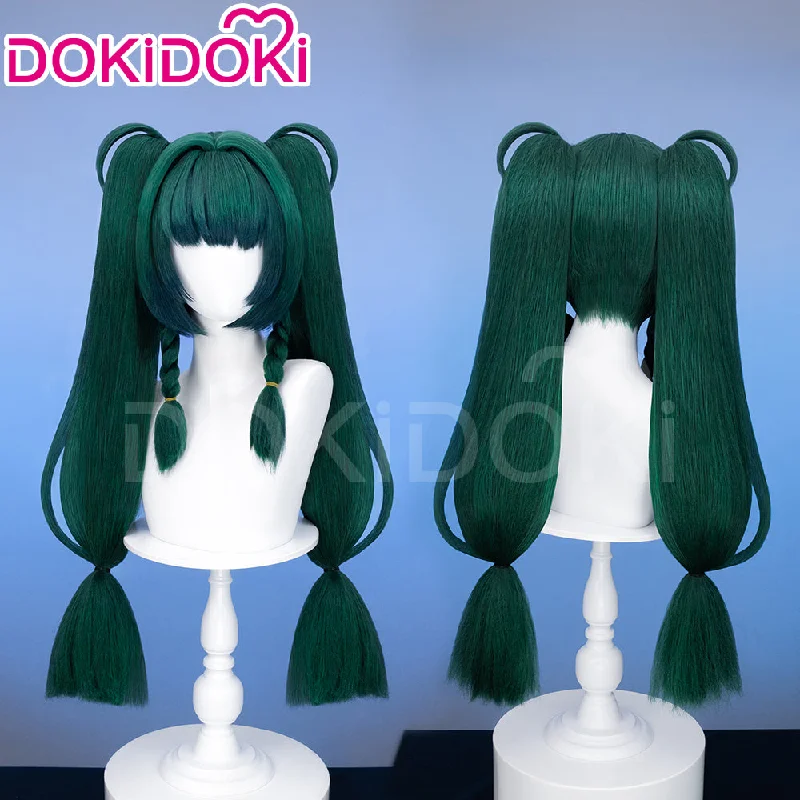 DokiDoki Game Zenless Zone Zero Cosplay QingYi Wig Long Straight Green Hair Qing Yi