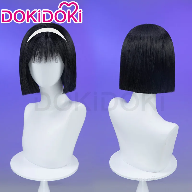 DokiDoki Music Video Alienn Stagee Cosplay Sua Wig Short Black Straight Hair