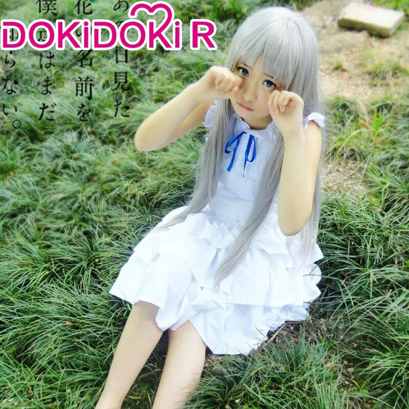 DokiDoki-R Anime Anohana Cosplay Honma Meiko Women Costume