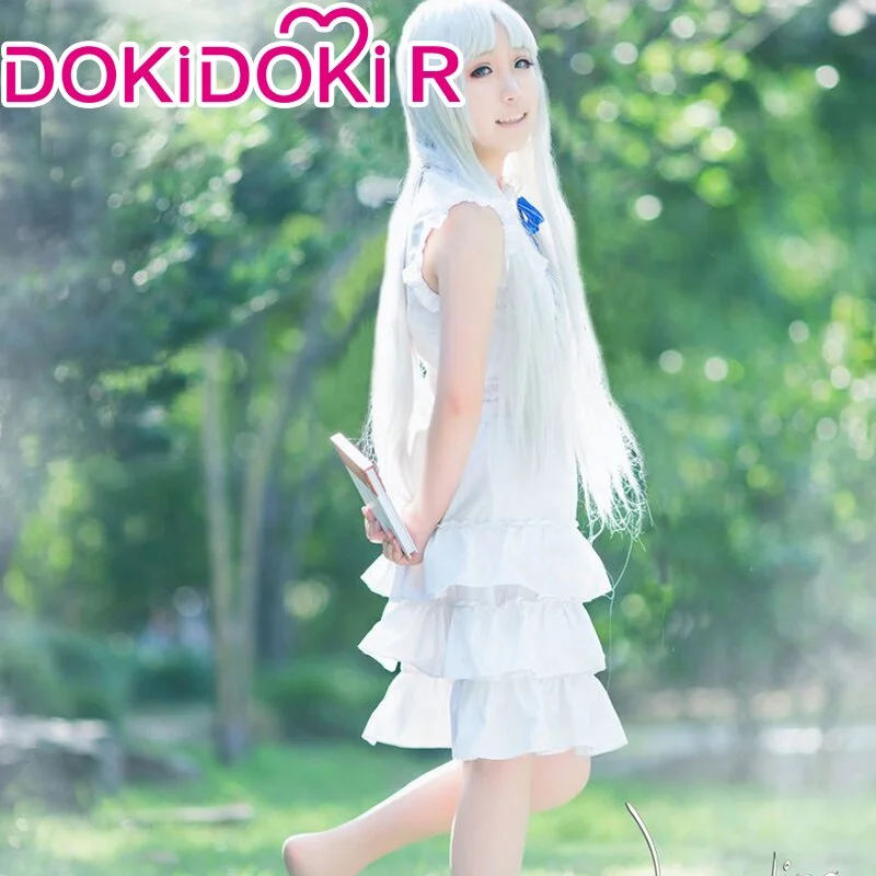 DokiDoki-R Anime Anohana Cosplay Honma Meiko Women Costume