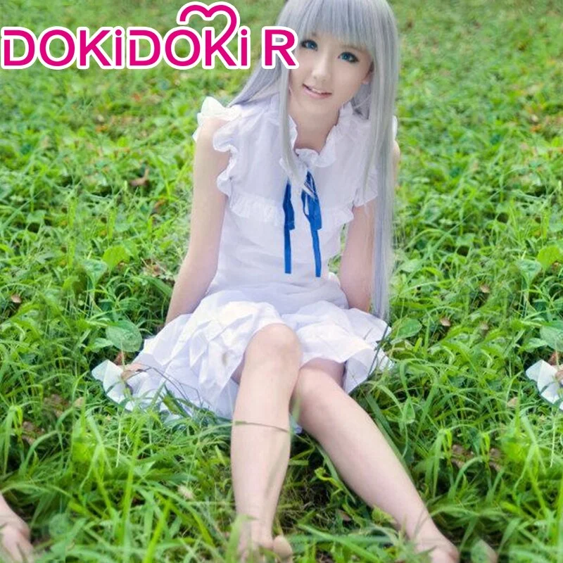 DokiDoki-R Anime Anohana Cosplay Honma Meiko Women Costume