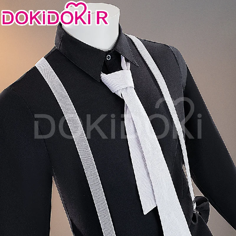 DokiDoki-R Anime BEAST Cosplay Costume White Coat Black Shirt White Necktie