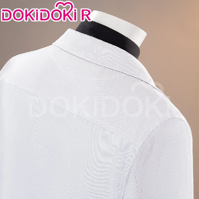 DokiDoki-R Anime BEAST Cosplay Costume White Coat Black Shirt White Necktie