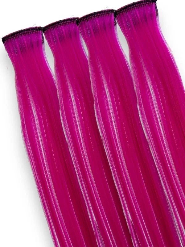 Flora - Magenta Hair Clip-Ins