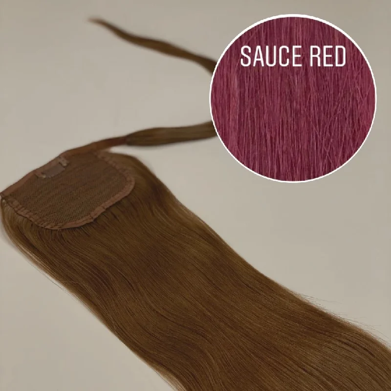 Hair Ponytail Color SAUCE RED GVA hair_One donor line