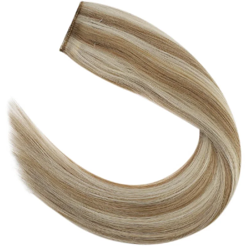 Sunny Hair Halo Hair Extensions Adjustable Fishline Highlighted Blonde #P16/22