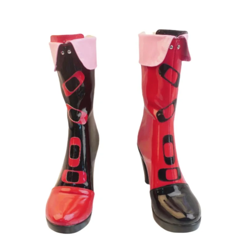 【In Stock】DokiDoki Anime Cosplay Shoes Black Red Boots