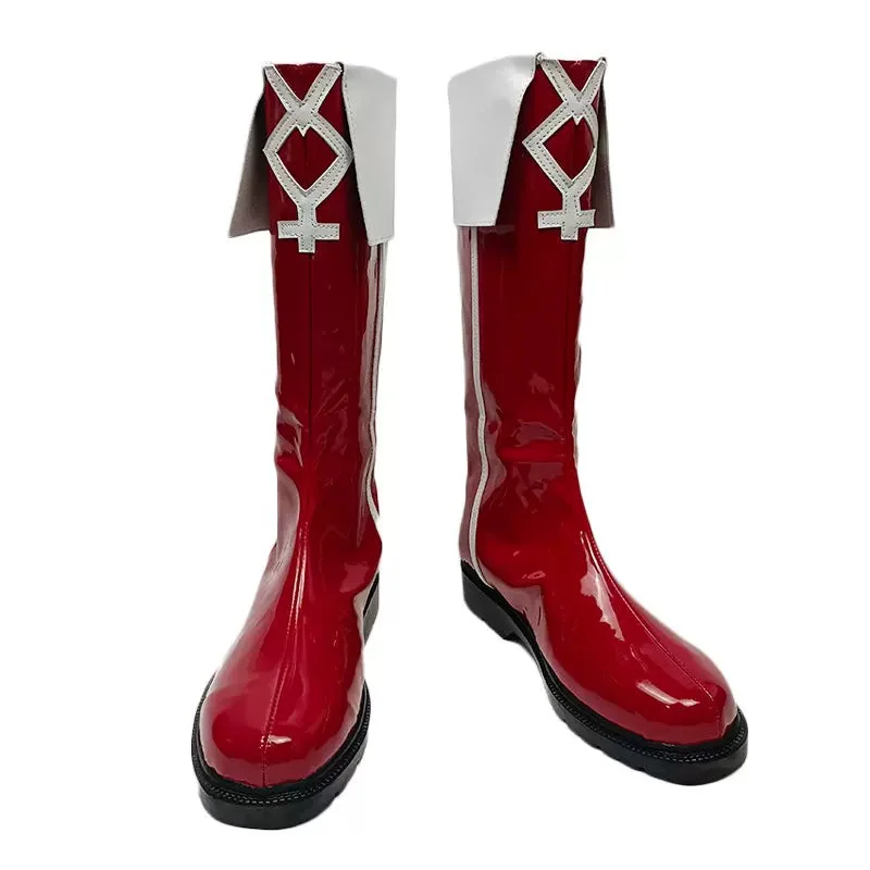 【In Stock】DokiDoki Anime Cosplay Shoes Red White Boots