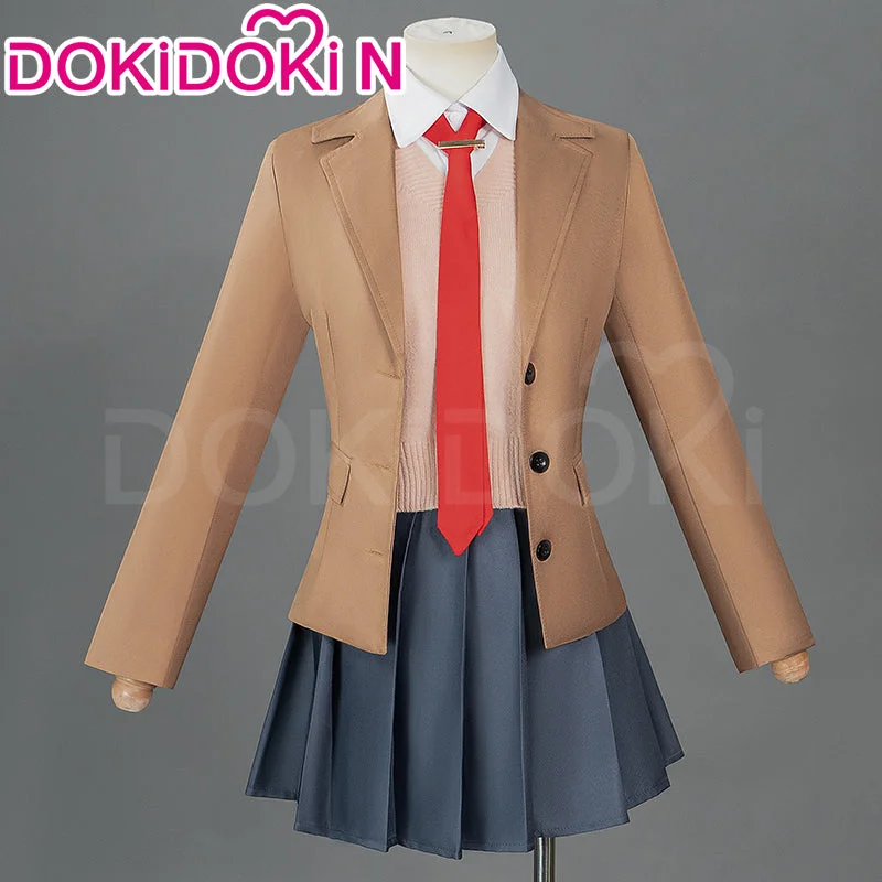 【In Stock】DokiDoki-N Anime Seishun Buta Yarou Wa Bunny Girl Senpai No Yume Wo Minai Cosplay Sakurajima Mai Costume School Uniform