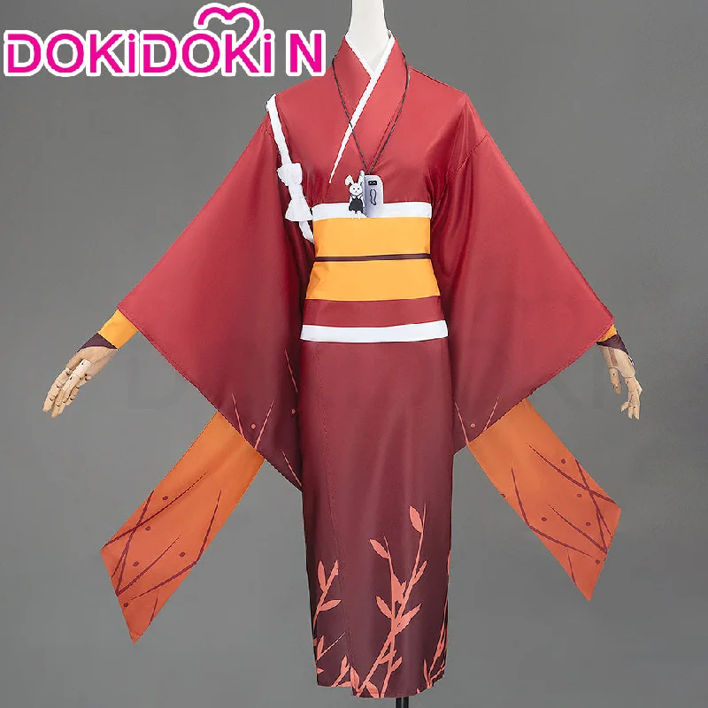 【In Stock】【Size XS-3XL】DokiDoki-N Anime Cosplay Costume Red Orange Kimono