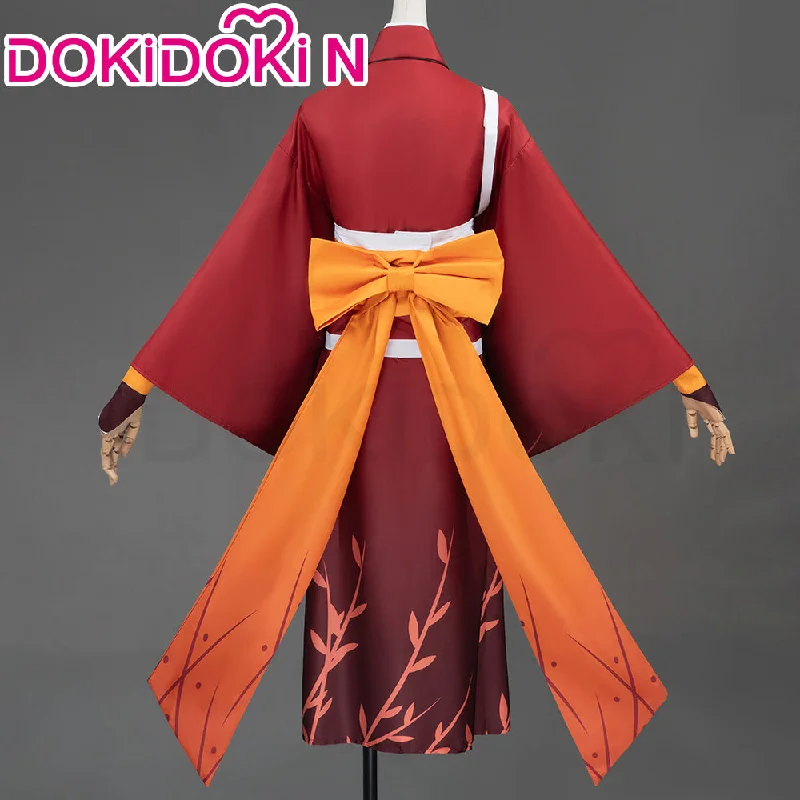 【In Stock】【Size XS-3XL】DokiDoki-N Anime Cosplay Costume Red Orange Kimono