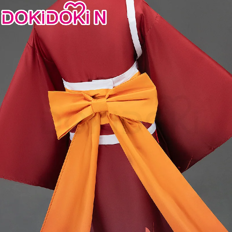 【In Stock】【Size XS-3XL】DokiDoki-N Anime Cosplay Costume Red Orange Kimono