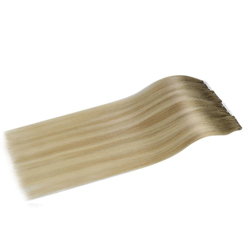 Tape in Hair Extensions Seamless Injection Tape In Hair Balayage Hair #8/27/60