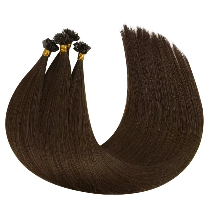 [U-Tip Upgrade] K Tip Hair Professional Virgin Hair Extensions Dark Brown #4