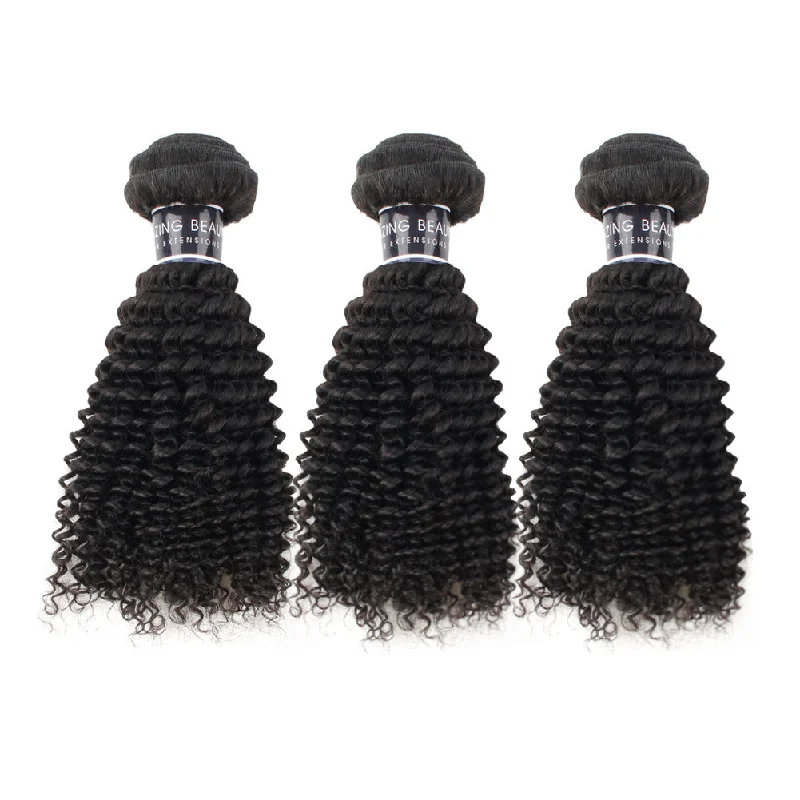 Kinky Curl Hair Weave 3 Bundles/Pack 100% Human Hair