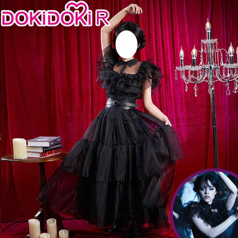 【Last Batch】【Ready For Ship】【Size S-3XL】DokiDoki-R TV Cosplay Costume Black Formal Dress