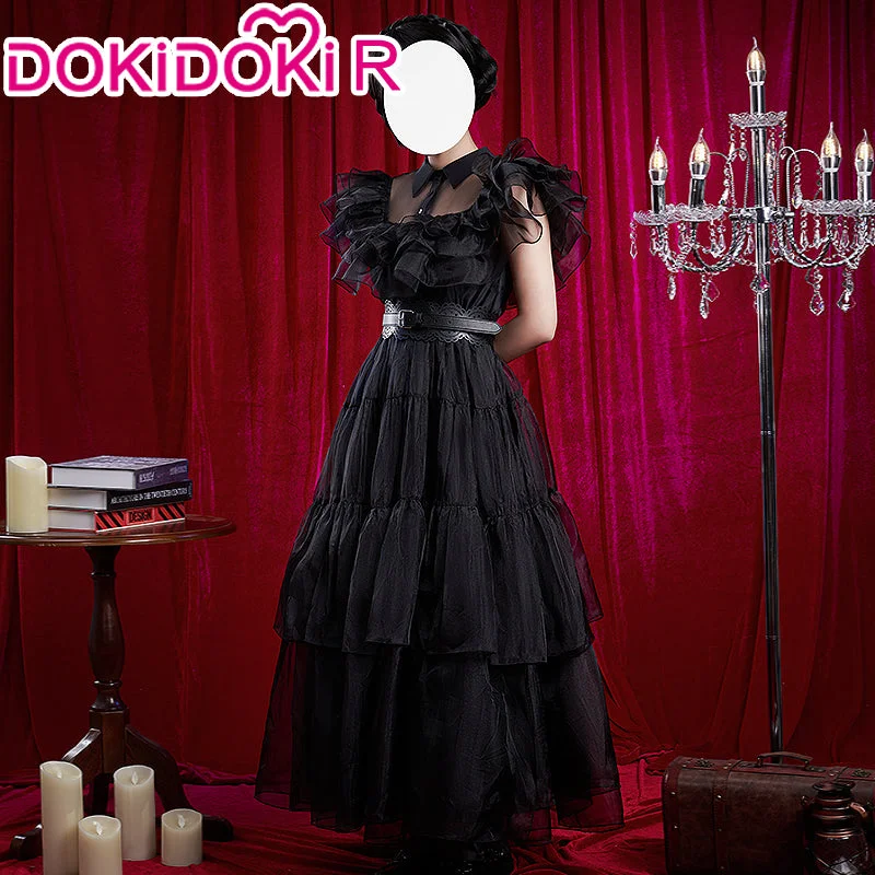 【Last Batch】【Ready For Ship】【Size S-3XL】DokiDoki-R TV Cosplay Costume Black Formal Dress