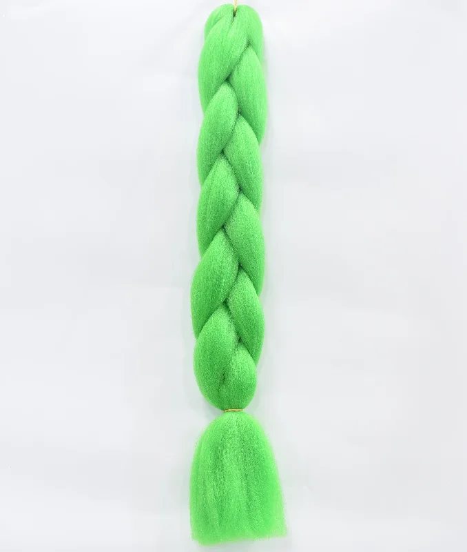 Light green braid hair