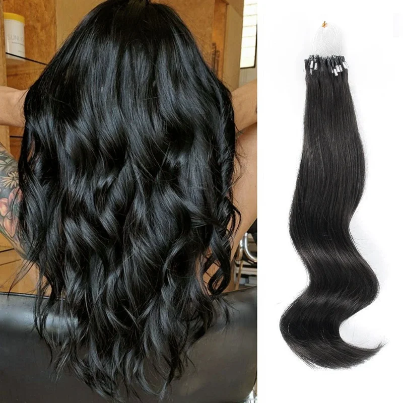 Micro Loop Hair Extensions #1 Jet Black