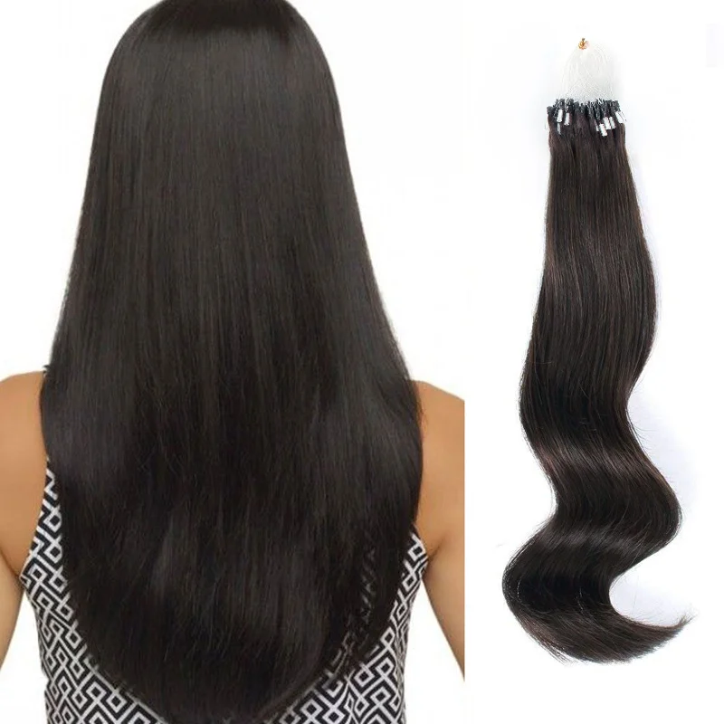 Micro Loop Hair Extensions #1B Off Black