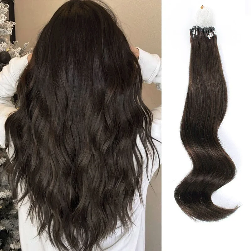 Micro Loop Hair Extensions #2 Dark Brown