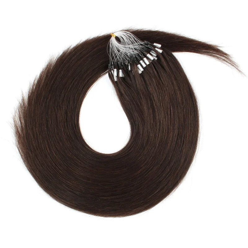 Micro Loop Hair Extensions #4 Chocolate Brown