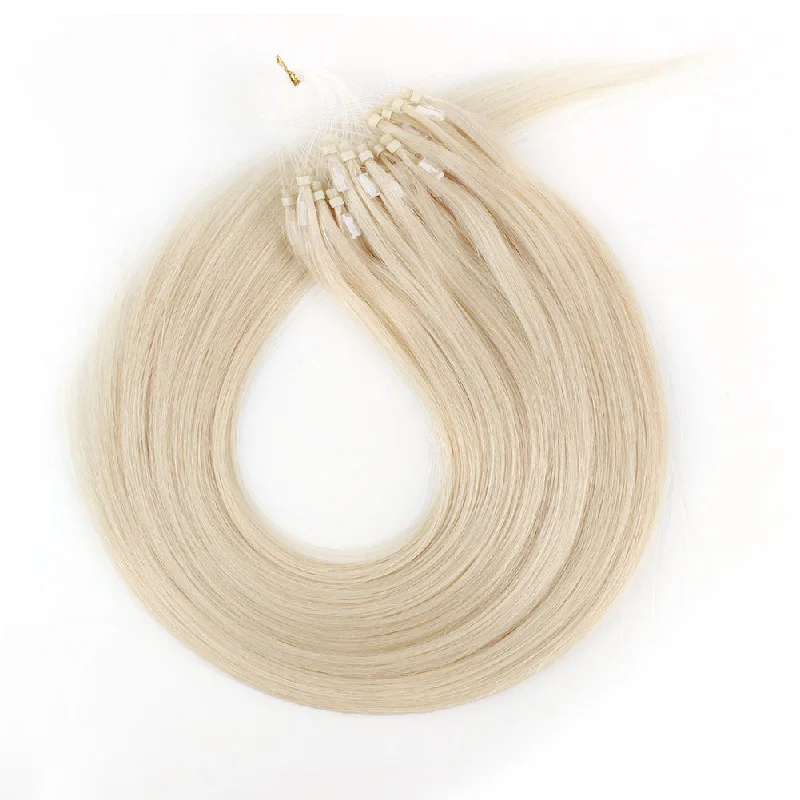 Micro Loop Hair Extensions #60A Light Ash Blonde