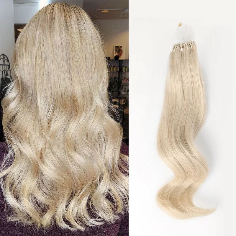 Micro Loop Hair Extensions #60A Light Ash Blonde