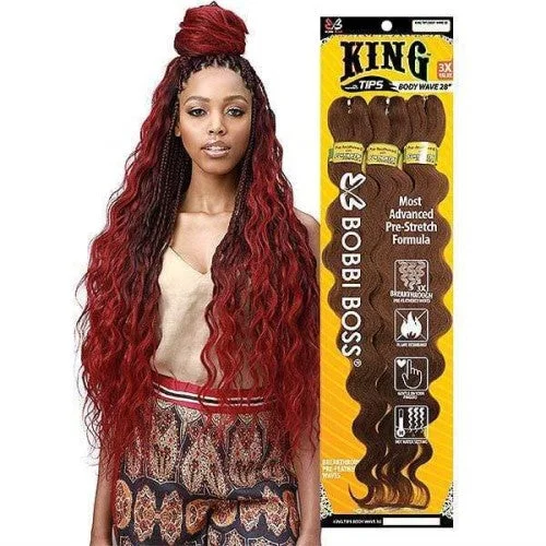 Multi Pack Deals! King Braid Tips Body Wave 28"" 3X Braiding Hair by Bobbi Boss