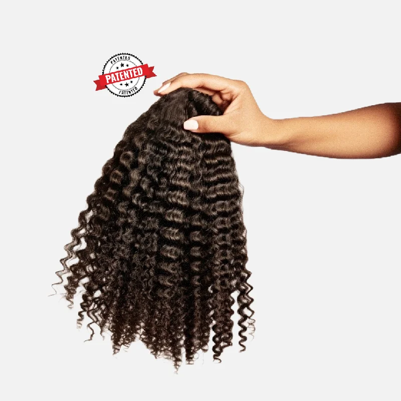 Kayla 3C Burmese Loose Kinky Curly - InvisiRoot™ Clip-ins (AKA TrueRoot™ Clip-ins)