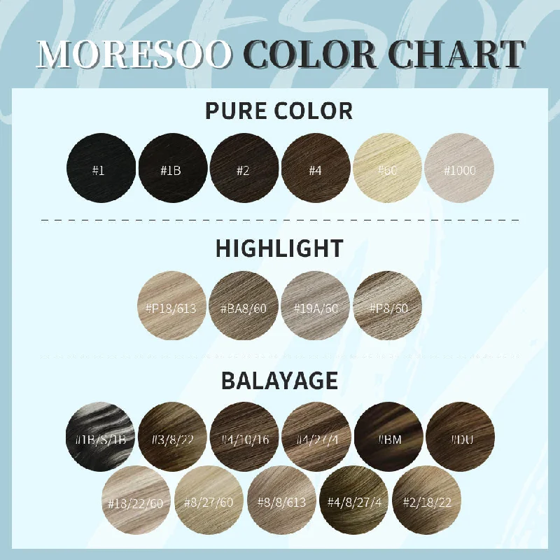 【New Color】Moresoo Virgin Tape In Hair Extensions 100% Brazilian Human Copper Hair (#33)