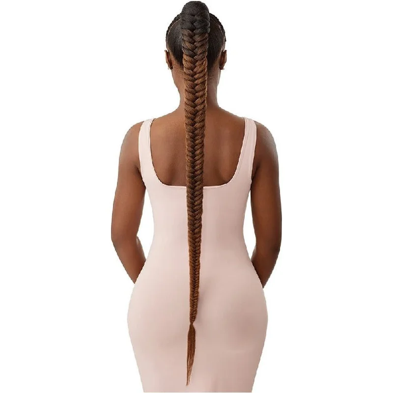 Outre Pretty Quick Wrap Pony Synthetic Ponytail - Natural Braided Fishtail 42""