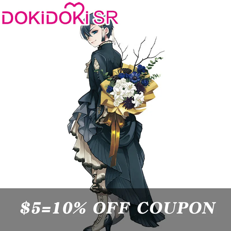 【POLL】$5 Deposit =$10 Coupon DokiDoki-SR Anime Cosplay Black Butler Kuroshitsuji Ciel Phantomhive Costume Oyster Dress