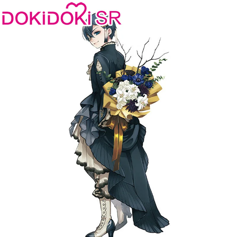 【POLL】$5 Deposit =$10 Coupon DokiDoki-SR Anime Cosplay Black Butler Kuroshitsuji Ciel Phantomhive Costume Oyster Dress