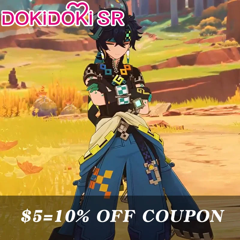 【POLL】$5 Deposit =10% OFF Coupon DokiDoki-SR Game Genshin Impact Cosplay Kinich Costume Natlan