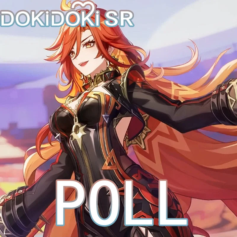 【POLL】$5 Deposit =10% OFF Coupon DokiDoki-SR Game Genshin Impact Cosplay Pyro Archon Mavuika Costume Natlan