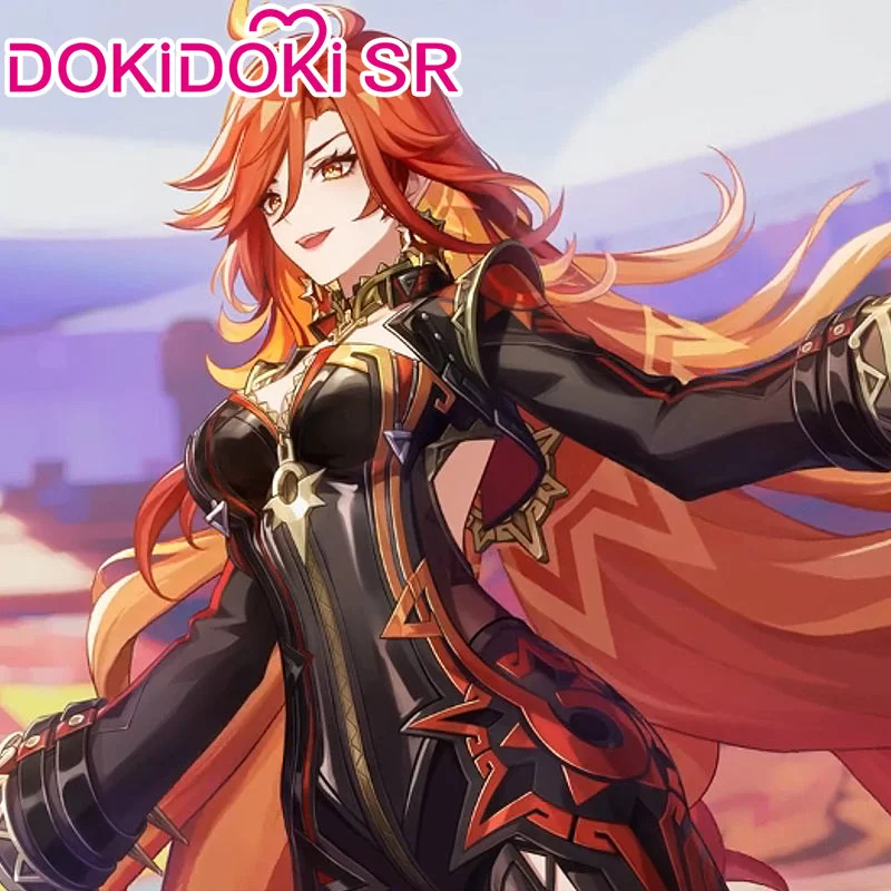 【POLL】$5 Deposit =10% OFF Coupon DokiDoki-SR Game Genshin Impact Cosplay Pyro Archon Mavuika Costume Natlan