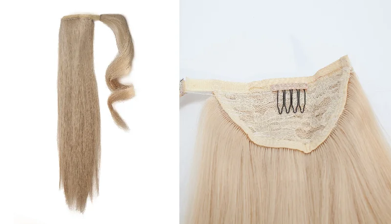 Ponytail Extension: Ash Lightest Blonde #60