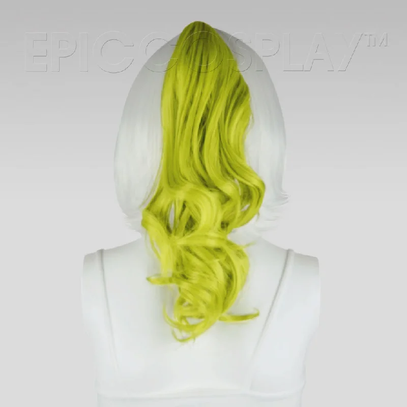 20"" Tea Green Wavy Curly Ponytail Clipon